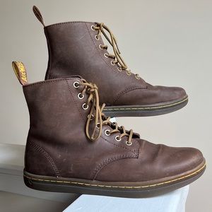 Doc Dr Martens Tobias Crazy Horse Distressed Boots Brown Sz 10 Worn